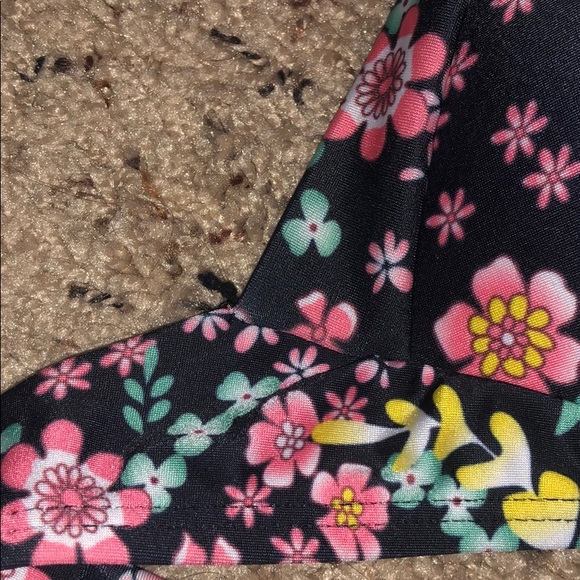 Floral Print Halter Bikini Top - Picture 3 of 5